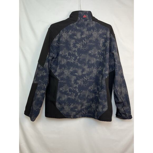 Snozu Men's Size XL Black/Gray Camo Performance Full Zip Long Sleeve Jacket - Picture 8 of 10